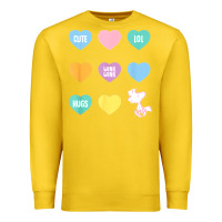 Lemon peanuts valentine candy heart Premium Sweatshirt - longCreatives