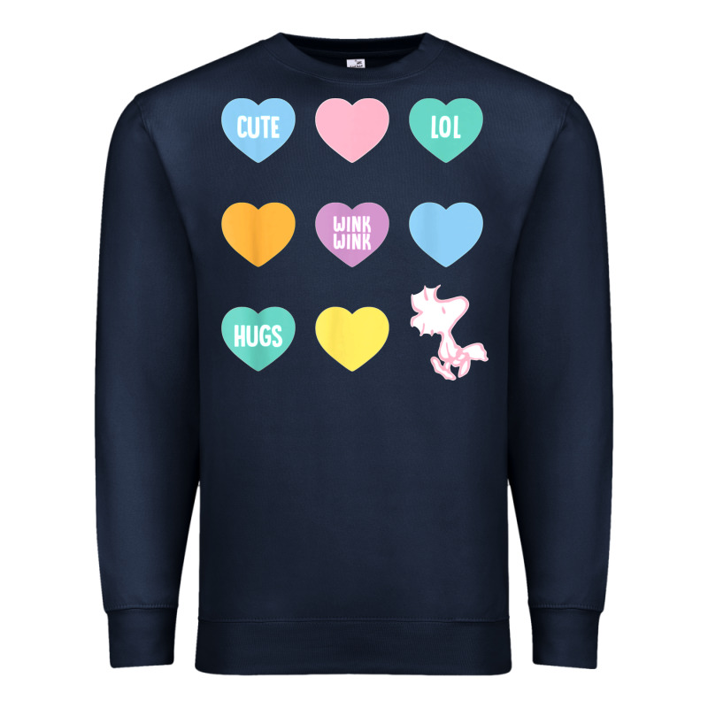 Peanuts Valentine Candy Heart Premium Sweatshirt by longCreatives | Teevron