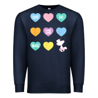 Navy peanuts valentine candy heart Premium Sweatshirt - longCreatives