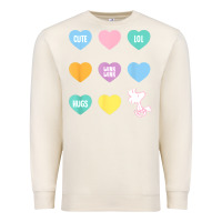 Sandshell peanuts valentine candy heart Premium Sweatshirt - longCreatives
