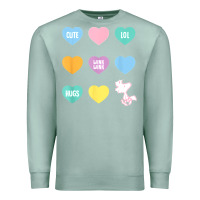 Seafoam peanuts valentine candy heart Premium Sweatshirt - longCreatives