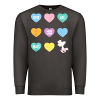Smoke peanuts valentine candy heart Premium Sweatshirt - longCreatives