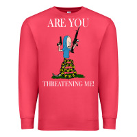 Cardinal Are You Threatening Me Funny Cartoon Halloween Premium Sweatshirt - longCreatives