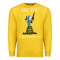 Lemon Are You Threatening Me Funny Cartoon Halloween Premium Sweatshirt - longCreatives