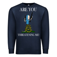 Navy Are You Threatening Me Funny Cartoon Halloween Premium Sweatshirt - longCreatives