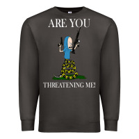 Smoke Are You Threatening Me Funny Cartoon Halloween Premium Sweatshirt - longCreatives