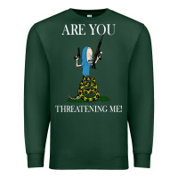 Sports Green Are You Threatening Me Funny Cartoon Halloween Premium Sweatshirt - longCreatives