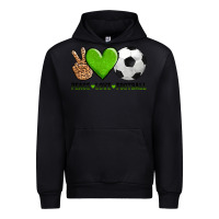 Black peace love soccer Urban Hoodie - AdoDesignShop
