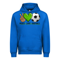 Cobalt peace love soccer Urban Hoodie - AdoDesignShop