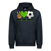 Navy peace love soccer Urban Hoodie - AdoDesignShop