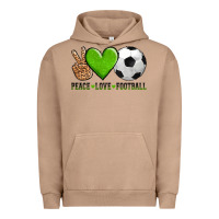 Pigment Burro peace love soccer Urban Hoodie - AdoDesignShop