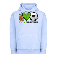 Pigment Grape Ice peace love soccer Urban Hoodie - AdoDesignShop