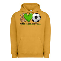 Pigment Peanut Butter peace love soccer Urban Hoodie - AdoDesignShop