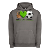 Pigment Tornado peace love soccer Urban Hoodie - AdoDesignShop
