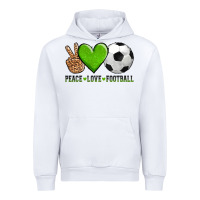 White peace love soccer Urban Hoodie - AdoDesignShop
