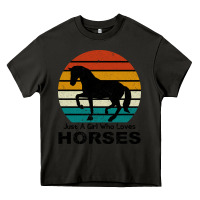 Asphalt Just A Girl Who Loves Horses Heavy Core Tee - Bettercallsaul