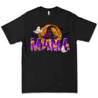 Black Halloween Mama Premium Tee - texasbilliewilder