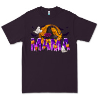 Plum Halloween Mama Premium Tee - texasbilliewilder