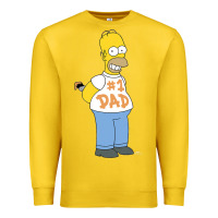 Lemon The Simpsons Homer Number 1 Dad Father's Day V2 Premium Sweatshirt - longCreatives