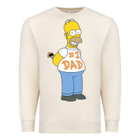 Sandshell The Simpsons Homer Number 1 Dad Father's Day V2 Premium Sweatshirt - longCreatives