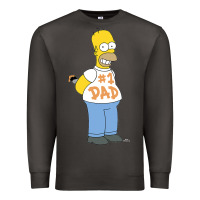 Smoke The Simpsons Homer Number 1 Dad Father's Day V2 Premium Sweatshirt - longCreatives