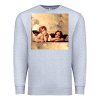 Heather Grey angels gift raphael cupid cherubs art valentine angel Premium Sweatshirt - longCreatives