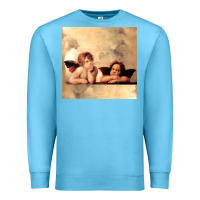 Ocean Blue angels gift raphael cupid cherubs art valentine angel Premium Sweatshirt - longCreatives
