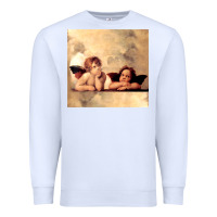 White angels gift raphael cupid cherubs art valentine angel Premium Sweatshirt - longCreatives