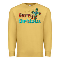 Antique Gold merry christmas turquoise gemstones cross Premium Sweatshirt - BarkalooDesign