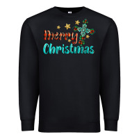 Black merry christmas turquoise gemstones cross Premium Sweatshirt - BarkalooDesign