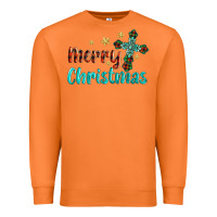 Carrot merry christmas turquoise gemstones cross Premium Sweatshirt - BarkalooDesign