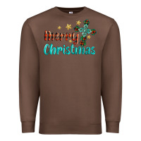 Chestnut merry christmas turquoise gemstones cross Premium Sweatshirt - BarkalooDesign