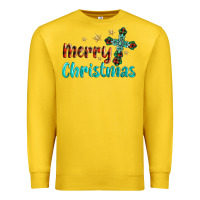 Lemon merry christmas turquoise gemstones cross Premium Sweatshirt - BarkalooDesign