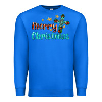 True Royal merry christmas turquoise gemstones cross Premium Sweatshirt - BarkalooDesign