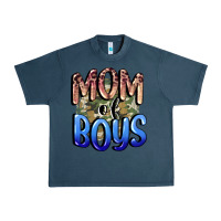 Midnight Navy Mom of Boys Mother's Day Urban Heavy Tee - CowGirlArtShop