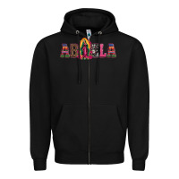 Black abuela our lady of guadalupe Zipper Hoodie - Artiststas