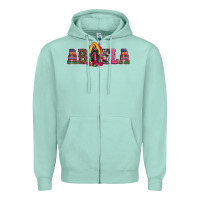 Seafoam abuela our lady of guadalupe Zipper Hoodie - Artiststas