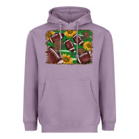 Lavender American football background Heavyweight Hoodie - BarkalooDesign