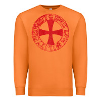 Carrot Mens Crusader Knight  Knights Templar Cross T  Badge Premium Sweatshirt - longCreatives