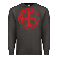 Smoke Mens Crusader Knight  Knights Templar Cross T  Badge Premium Sweatshirt - longCreatives