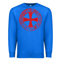 True Royal Mens Crusader Knight  Knights Templar Cross T  Badge Premium Sweatshirt - longCreatives