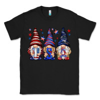 Black USA gnomies 4th of july Classic Tee - HowdyJamesFarm