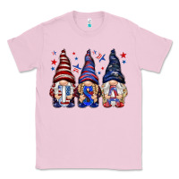 Bubblegum Pink USA gnomies 4th of july Classic Tee - HowdyJamesFarm