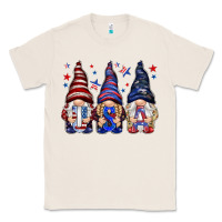 Natural USA gnomies 4th of july Classic Tee - HowdyJamesFarm