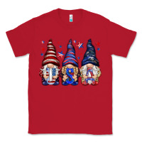 Red USA gnomies 4th of july Classic Tee - HowdyJamesFarm