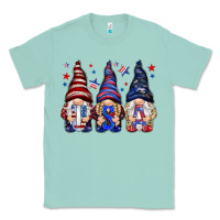 Seafoam USA gnomies 4th of july Classic Tee - HowdyJamesFarm