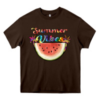 Chocolate Brown summer vibes Heavy Core Tee - JahusDesignShop