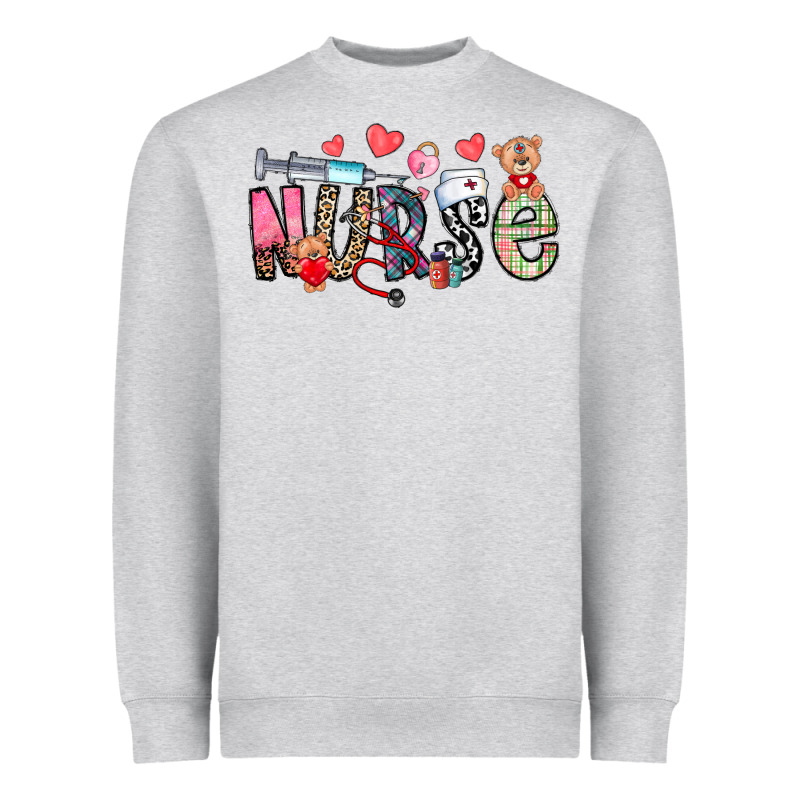 Nurse Valentines Day Heavyweight Sweatshirt by CowhideDigitalArt | Teevron