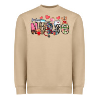 Mushroom Nurse Valentines Day Heavyweight Sweatshirt - CowhideDigitalArt