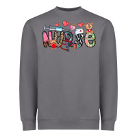 Storm Nurse Valentines Day Heavyweight Sweatshirt - CowhideDigitalArt